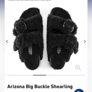 Arizona Big Buckle Shearling Birkenstocks
